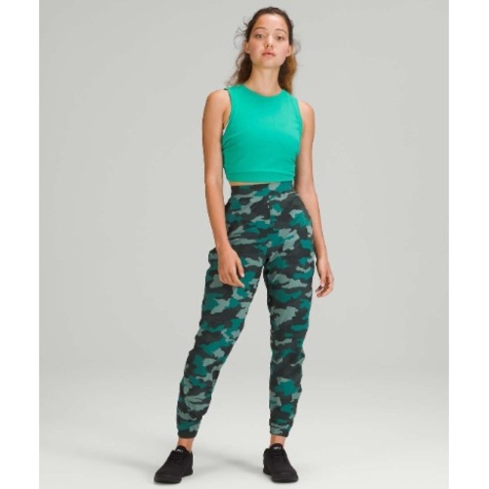 Lululemon Adapted State High Rise Joggers Womens Sz 14 Camo Pocket Running Pants